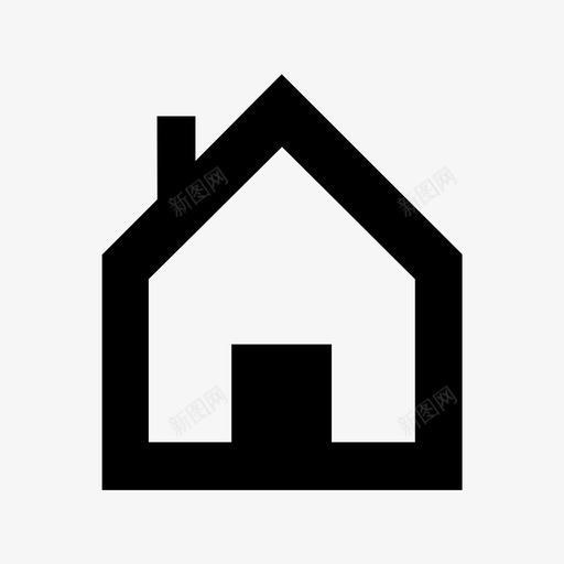 房子房屋财产图标svg_新图网 https://ixintu.com 房子 房屋 财产