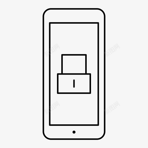 屏幕锁手机保护手机安全图标svg_新图网 https://ixintu.com 保护手机 功能四机 屏幕锁 手机保护 手机安全