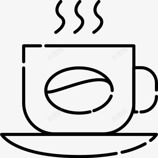 热咖啡卡布奇诺咖啡杯图标svg_新图网 https://ixintu.com 卡布奇诺 咖啡店 咖啡杯 热咖啡 热饮料