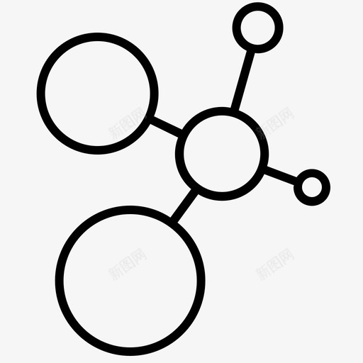 原子生物学dna图标svg_新图网 https://ixintu.com dna 医学 原子 生物学 研究 结构