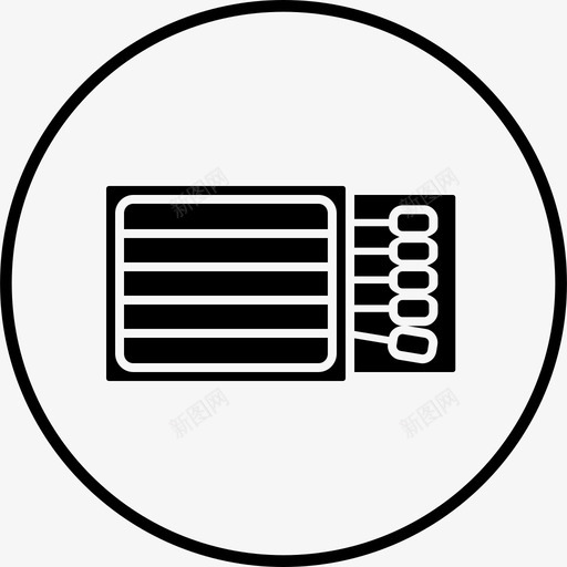 火柴盒燃烧火图标svg_新图网 https://ixintu.com 棍子 火 火柴 火柴盒 燃烧 野营和冒险实线