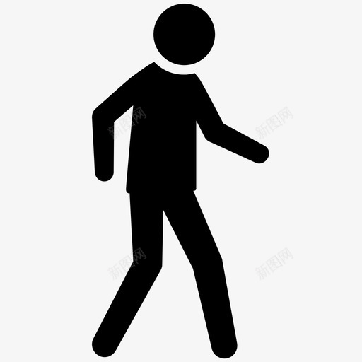 走路伙计图标svg_新图网 https://ixintu.com 伙计 走路