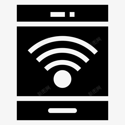移动wifi互联网网络图标svg_新图网 https://ixintu.com 互联网 信号 搜索引擎优化营销符号图标 无线 移动wifi 网络