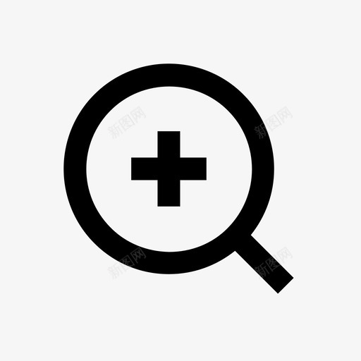 搜索查看缩放图标svg_新图网 https://ixintu.com 基本ui图标 搜索 放大 查看 缩放