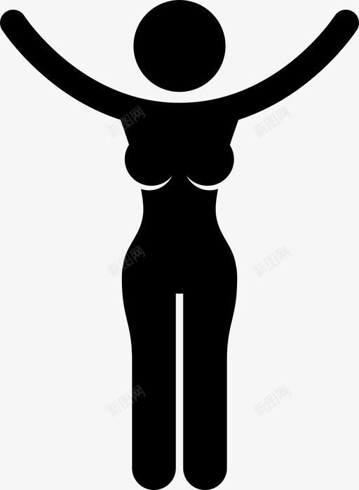 苗条的女人健康的快乐的图标svg_新图网 https://ixintu.com 健康的 女人的 快乐的 瘦的 苗条的女人 超重的