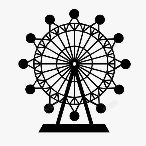 伦敦眼城市摩天轮图标svg_新图网 https://ixintu.com 伦敦城 伦敦眼 城市 摩天轮