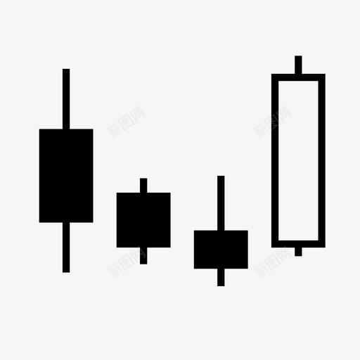 烛台图金融高点图标svg_新图网 https://ixintu.com 上涨 烛台图 股票 趋势 金融 高点