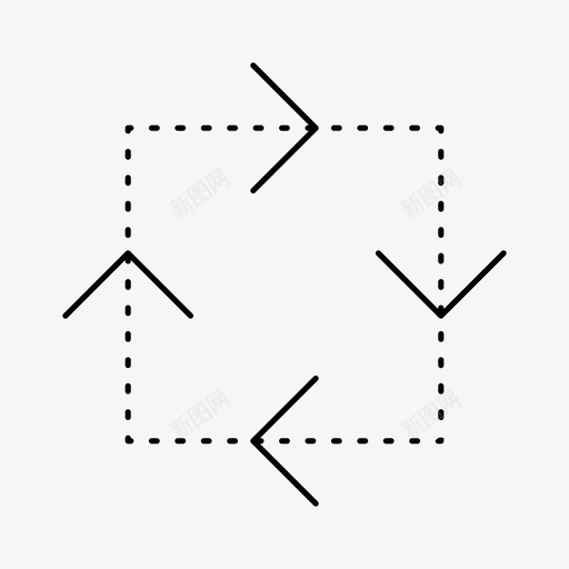 旋转箭头圆形箭头循环箭头图标svg_新图网 https://ixintu.com 圆形箭头 导航箭头 循环箭头 旋转箭头