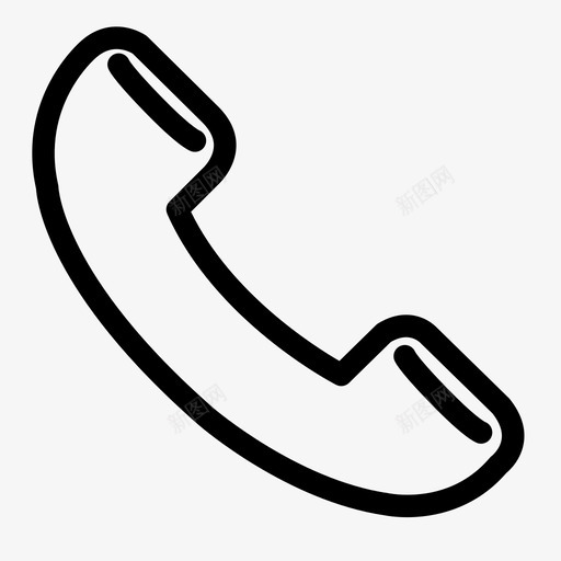 电话通讯联系图标svg_新图网 https://ixintu.com 技术 电话 联系 通讯