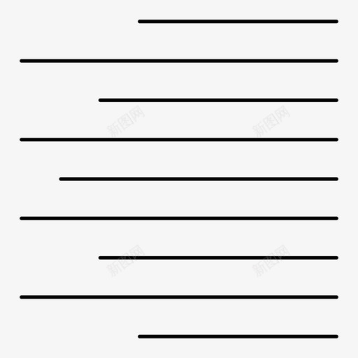 文字右对齐右对齐文字处理四机图标svg_新图网 https://ixintu.com 右对齐 文字右对齐 文字处理四机