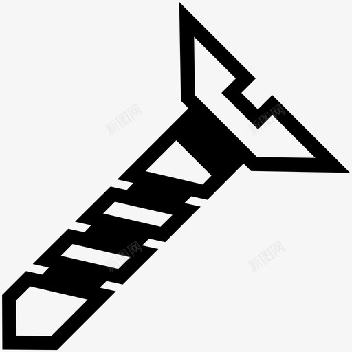 螺丝工地电动螺丝刀图标svg_新图网 https://ixintu.com 家庭作业 工地 电动螺丝刀 螺丝 螺丝收集