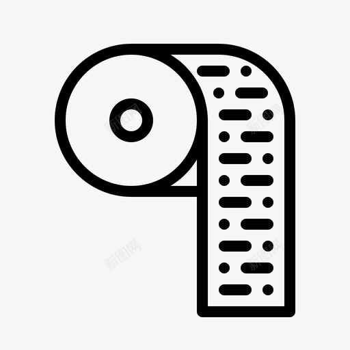 纸巾纸卷文具图标svg_新图网 https://ixintu.com 书写 手工制作 文具 纸卷 纸巾
