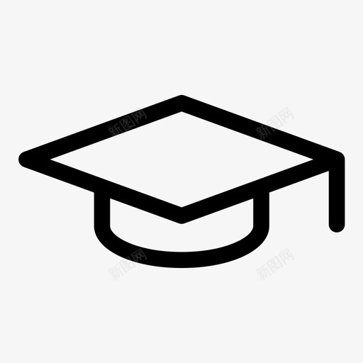 砂浆板帽学位图标svg_新图网 https://ixintu.com 大学 学位 学历 帽 砂浆板 研究生