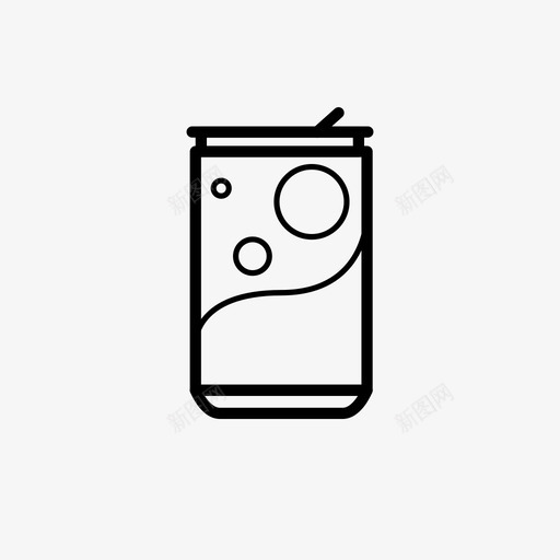 汽水罐啤酒罐装图标svg_新图网 https://ixintu.com 可乐 啤酒 汽水 汽水罐 罐装 食品饮料