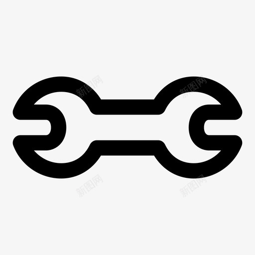 扳手机械工螺钉图标svg_新图网 https://ixintu.com 工具 扳手 机械工 螺钉