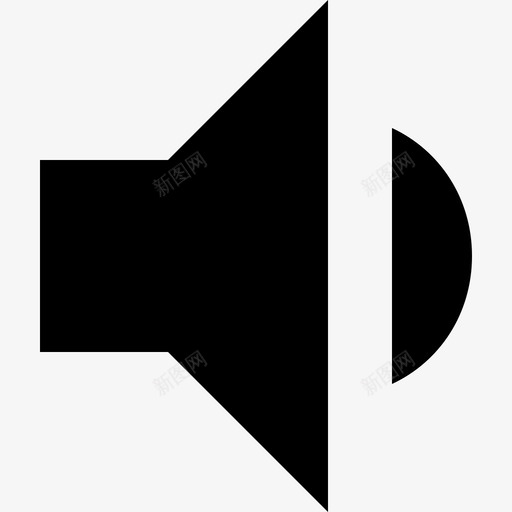 音量降低指示器材料单色图标svg_新图网 https://ixintu.com 单色 材料设计 音量降低指示器