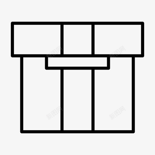 档案箱数据文件图标svg_新图网 https://ixintu.com 包裹 数据 文件 档案箱
