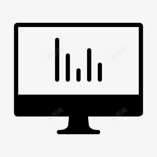 计算机图形条形图图标svg_新图网 https://ixintu.com 条形图 计算机图形