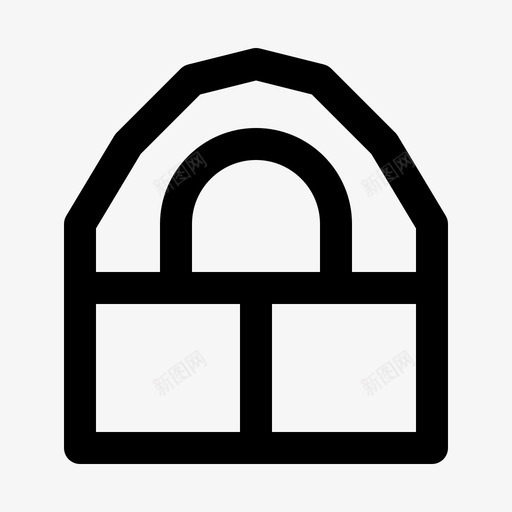 谷仓农场宅基地图标svg_新图网 https://ixintu.com 农场 宅基地 杂项 谷仓