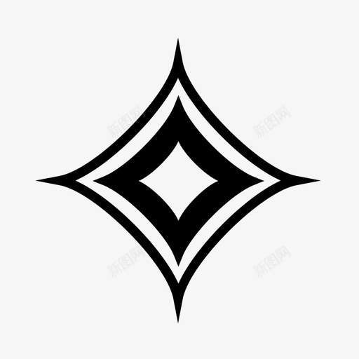 星星高光反光图标svg_新图网 https://ixintu.com 反光 发光 星星 闪亮 高光