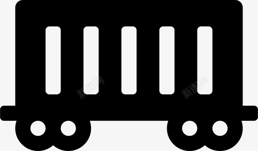 火车货物车厢图标svg_新图网 https://ixintu.com 全球物流 火车 货物 车厢 运输 铁路