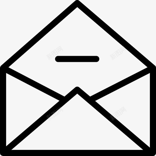 删除电子邮件发件箱删除图标svg_新图网 https://ixintu.com 删除 删除电子邮件 发件箱 电子商务