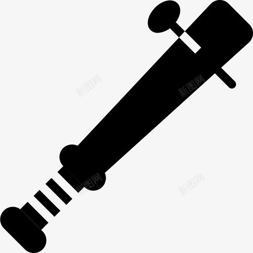 棒球棒防守武器图标svg_新图网 https://ixintu.com 棒球棒 武器 武器固体集合 武器装备 防守