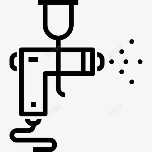 喷枪颜色油漆图标svg_新图网 https://ixintu.com 喷枪 喷漆 工具 汽车服务 油漆 颜色