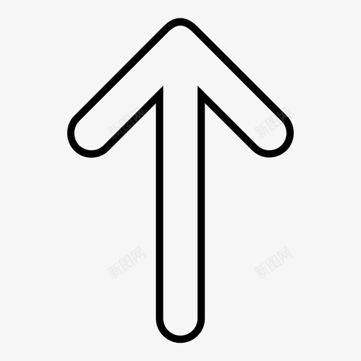 向上箭头增长增加图标svg_新图网 https://ixintu.com 上载 向上箭头 增加 增长 更新 移动 箭头轮廓