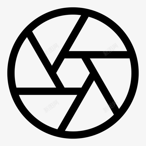 光圈照相机照片图标svg_新图网 https://ixintu.com 光圈 照片 照相机 纯线条
