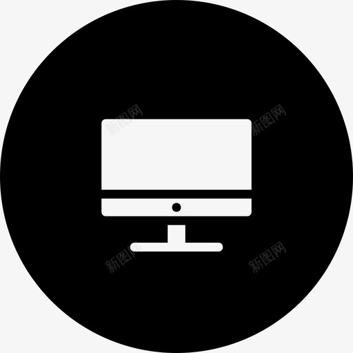 计算机设备显示器图标svg_新图网 https://ixintu.com 事务轮固差 屏幕 显示器 计算机 设备