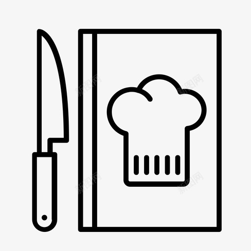 烹饪烘焙食谱图标svg_新图网 https://ixintu.com 烘焙 烹饪 烹饪用具 食谱