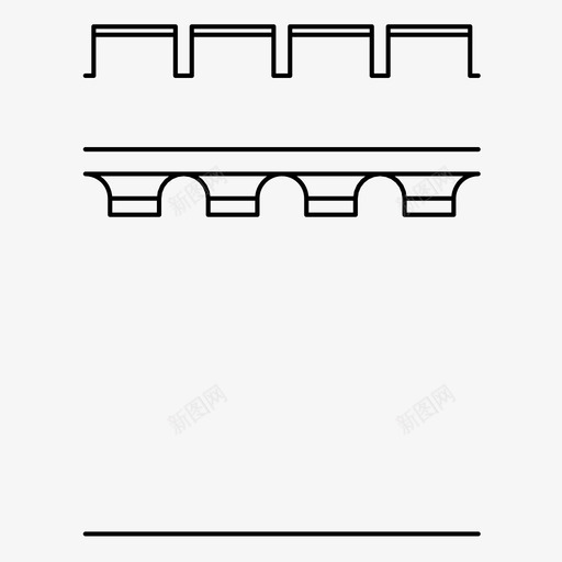 墙片建筑城堡图案图标svg_新图网 https://ixintu.com 城堡图案 城墙 城墙组成 堡垒 墙片 建筑 防御