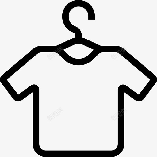 t恤衣架衣服连衣裙图标svg_新图网 https://ixintu.com t恤 t恤衣架 夏普图标24像素网格1倍笔划 衣服 连衣裙