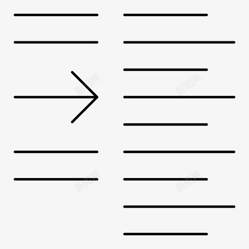 增加缩进量推送文字文字处理四机图标svg_新图网 https://ixintu.com 增加缩进量 推送文字 文字处理四机