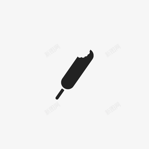 玉米狗食物棍子图标svg_新图网 https://ixintu.com 棍子 玉米狗 食物