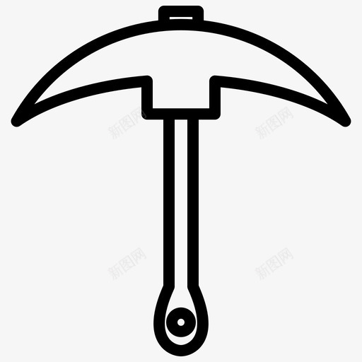 镐工具图标svg_新图网 https://ixintu.com 工具 镐