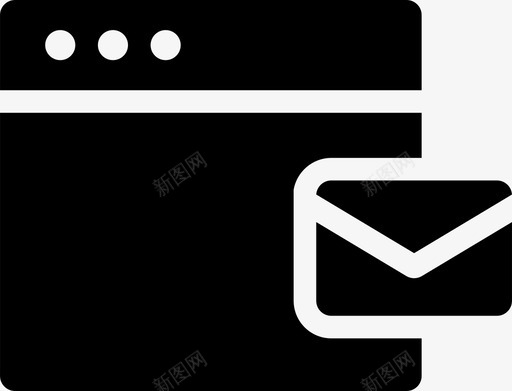 浏览器消息计算机电子邮件图标svg_新图网 https://ixintu.com internet 信封 屏幕第3部分已填充 浏览器消息 电子邮件 联机 计算机