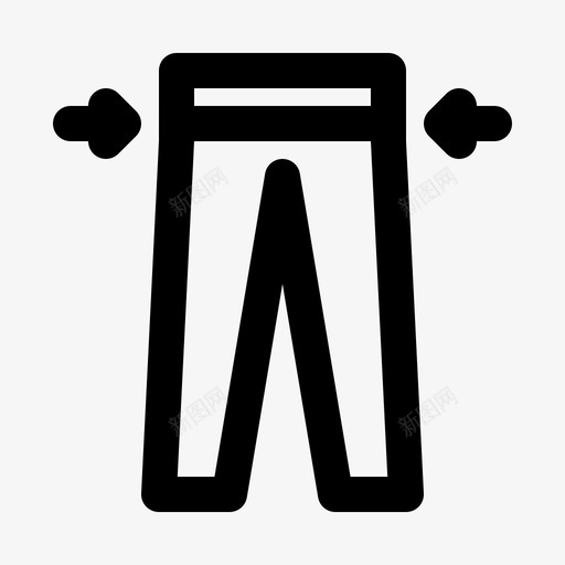 裤子定制尺码图标svg_新图网 https://ixintu.com 定制 尺码 杂项 腰围 裁缝 裤子