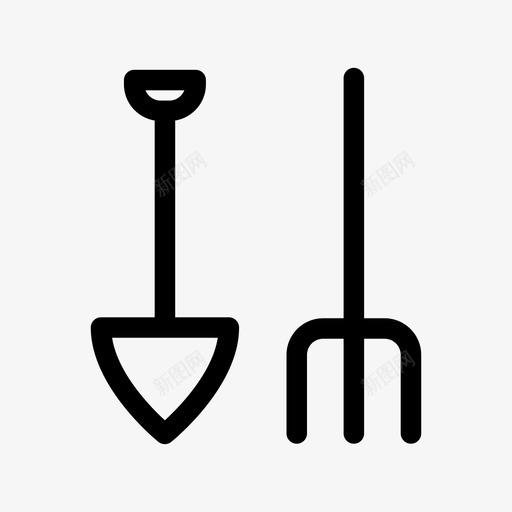 园艺工具自然春天图标svg_新图网 https://ixintu.com 园艺工具 春天 自然