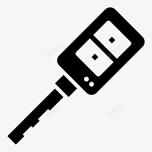 车钥匙锁启动图标svg_新图网 https://ixintu.com 启动 汽车零件符号 车钥匙 锁
