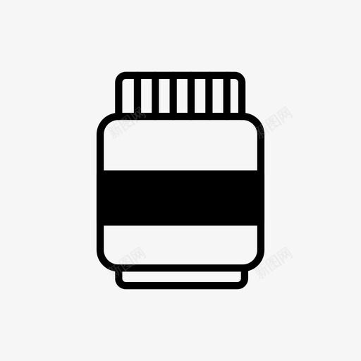罐子食物花生酱图标svg_新图网 https://ixintu.com 罐子 花生酱 食物 食物饮料