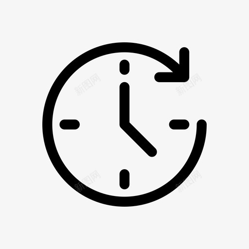 重做历史后退重复图标svg_新图网 https://ixintu.com 反转 后退 重做历史 重复