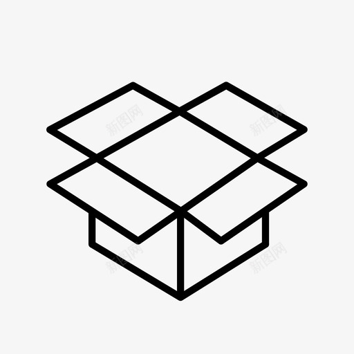 开箱空图标svg_新图网 https://ixintu.com 开箱 空