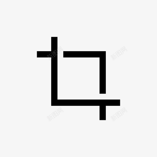 裁剪照片编辑器用户界面图标svg_新图网 https://ixintu.com 照片编辑器用户界面 裁剪