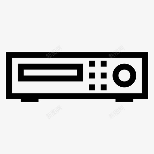 播放器媒体多媒体图标svg_新图网 https://ixintu.com 多媒体 媒体 播放器 视频 购物电子商务线图标 音乐