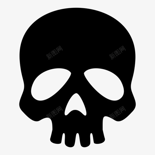 颅骨图标svg_新图网 https://ixintu.com 颅骨