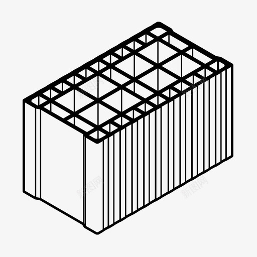 砖建筑陶瓷块图标svg_新图网 https://ixintu.com 墙 建筑 砖 陶瓷块