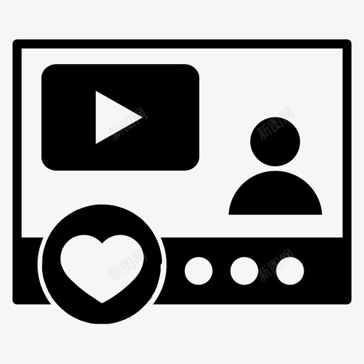 社交媒体活动爱心营销图标svg_新图网 https://ixintu.com 爱心 社交媒体 社交媒体活动 社交媒体活动字形 营销 视频