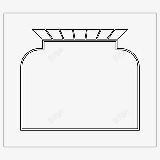拱门建筑历史图标svg_新图网 https://ixintu.com 伊斯兰 历史 图案 建筑 拱门